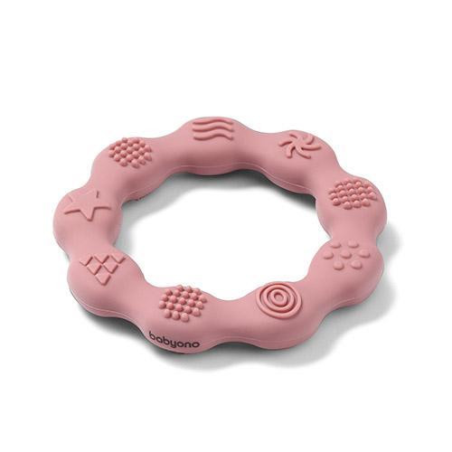 Прорезыватель силиконовый RING (розовый)