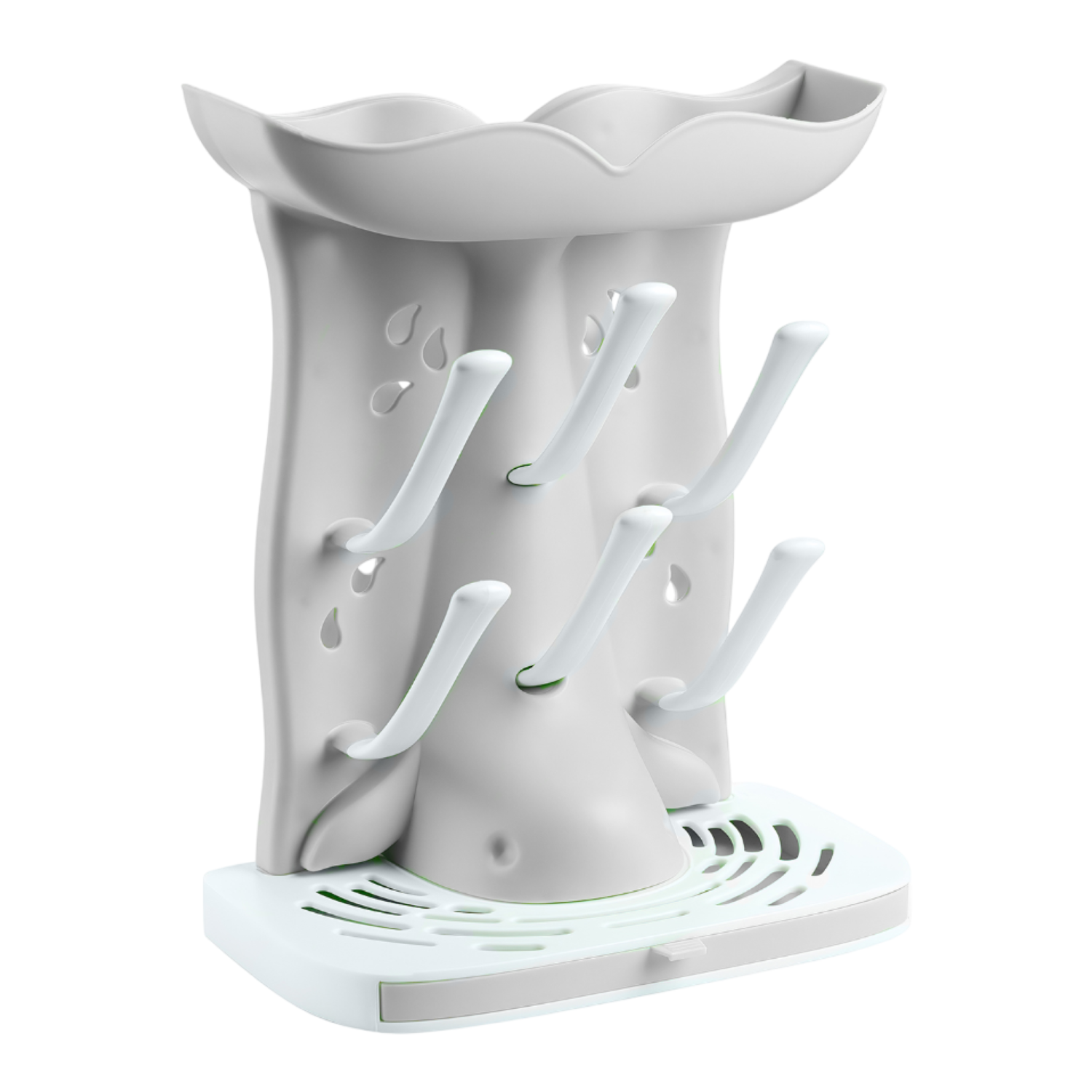 Сушилка вертикальная для бутылочек и детской посуды (серая)