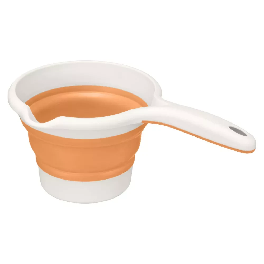 Ковшик складной с ручкой ZOOM (оранжевый) 1,1литр.