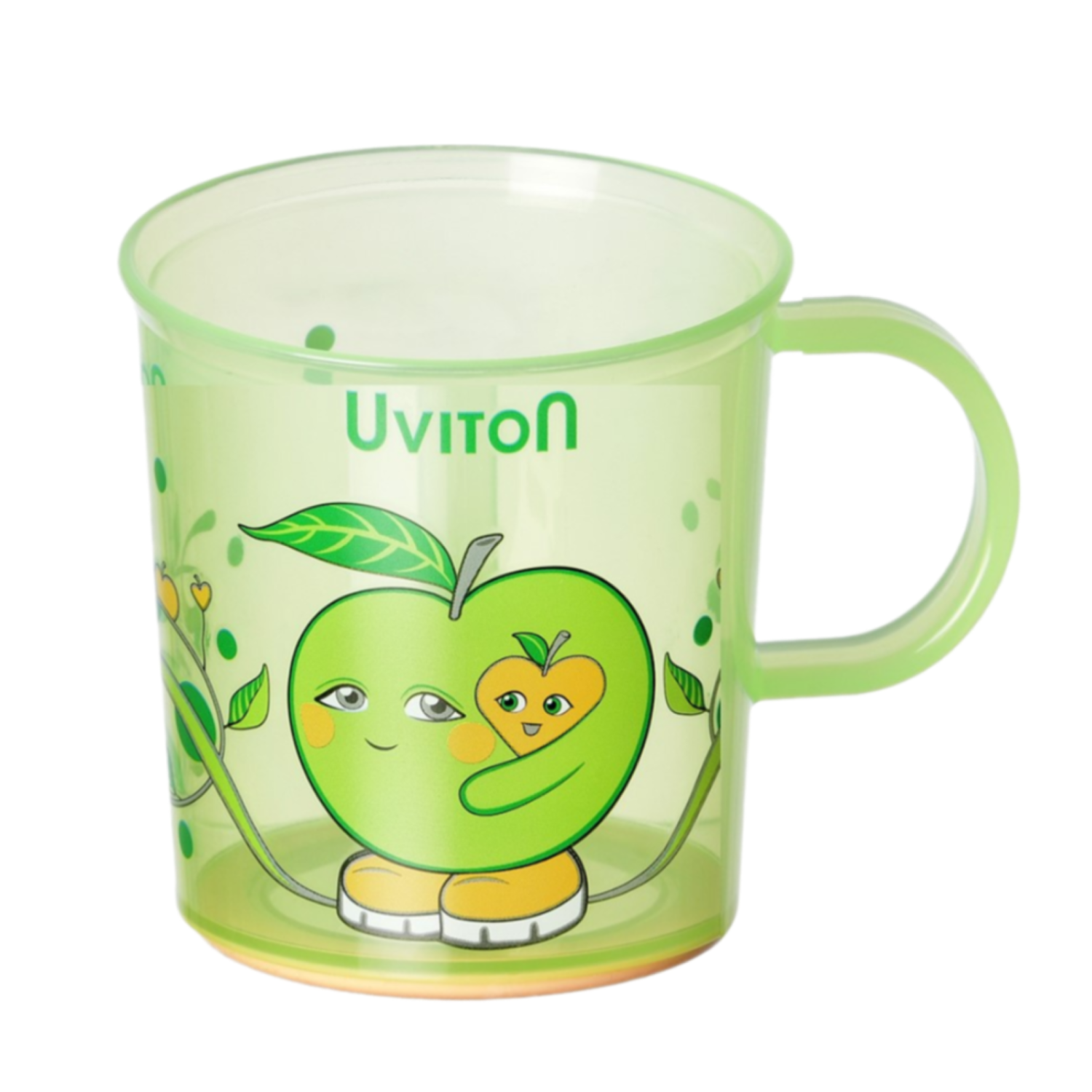 Кружечка с антискользащим дном, 200мл. Green apple