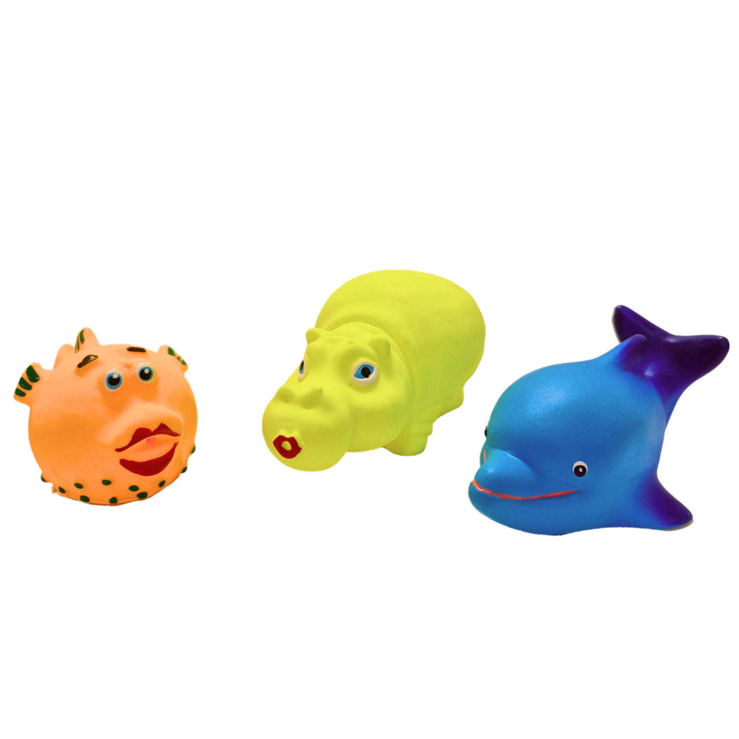 Игрушка для купания Дельфин, Бегемотик, Рыбка (3шт.)